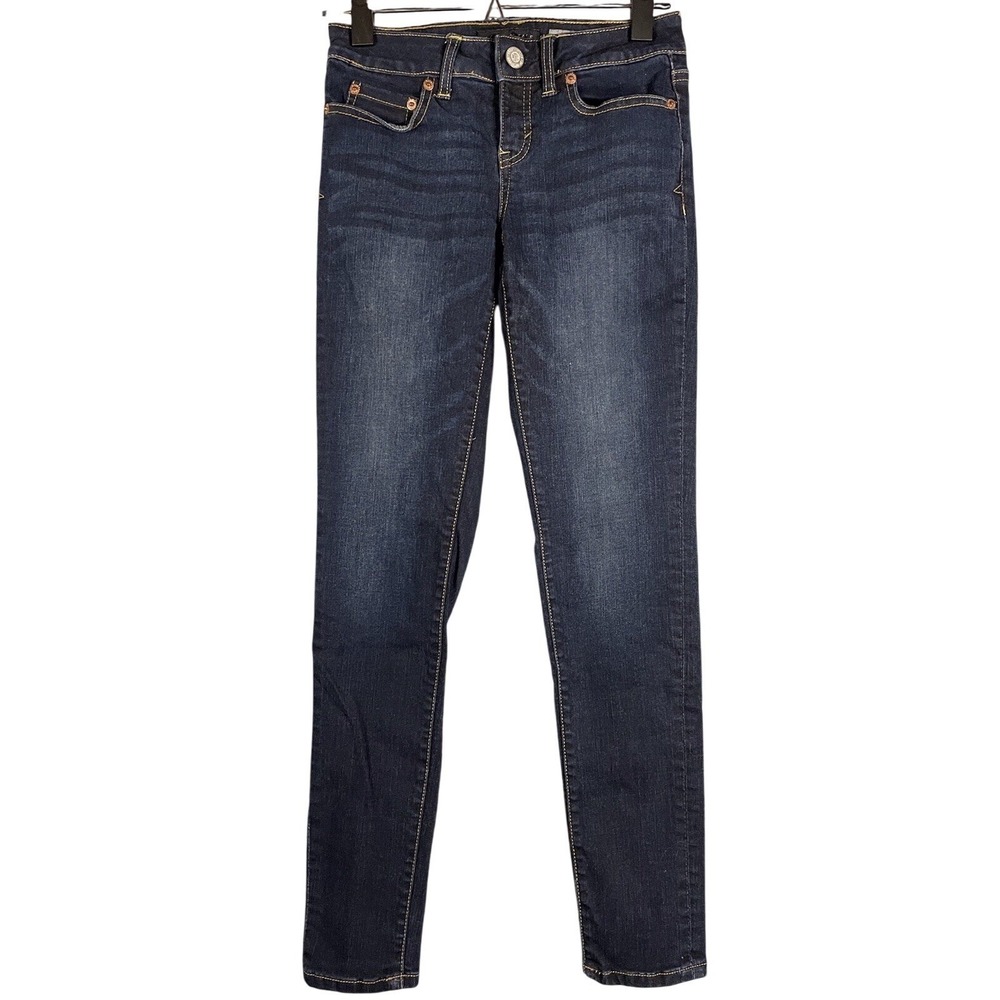 Aeropostale Jegging Jeans Dark Wash Stretch Slim Fit Women Size 0 Regular